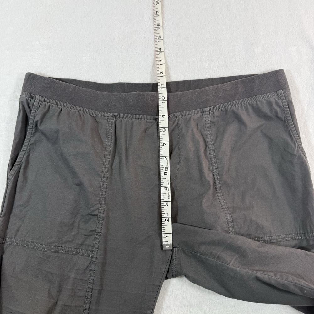 XCVI GEYSER CROP Womans Pants Sz XL Charcoal Pull On Ruched Leg Boho Minimalist - Picture 9 of 11
